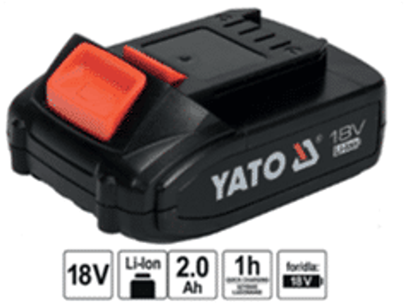 Batería para equipos Yato de Li-Ion 18V. 2.0Ah