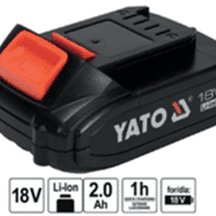 Batería para equipos Yato de Li-Ion 18V. 2.0Ah