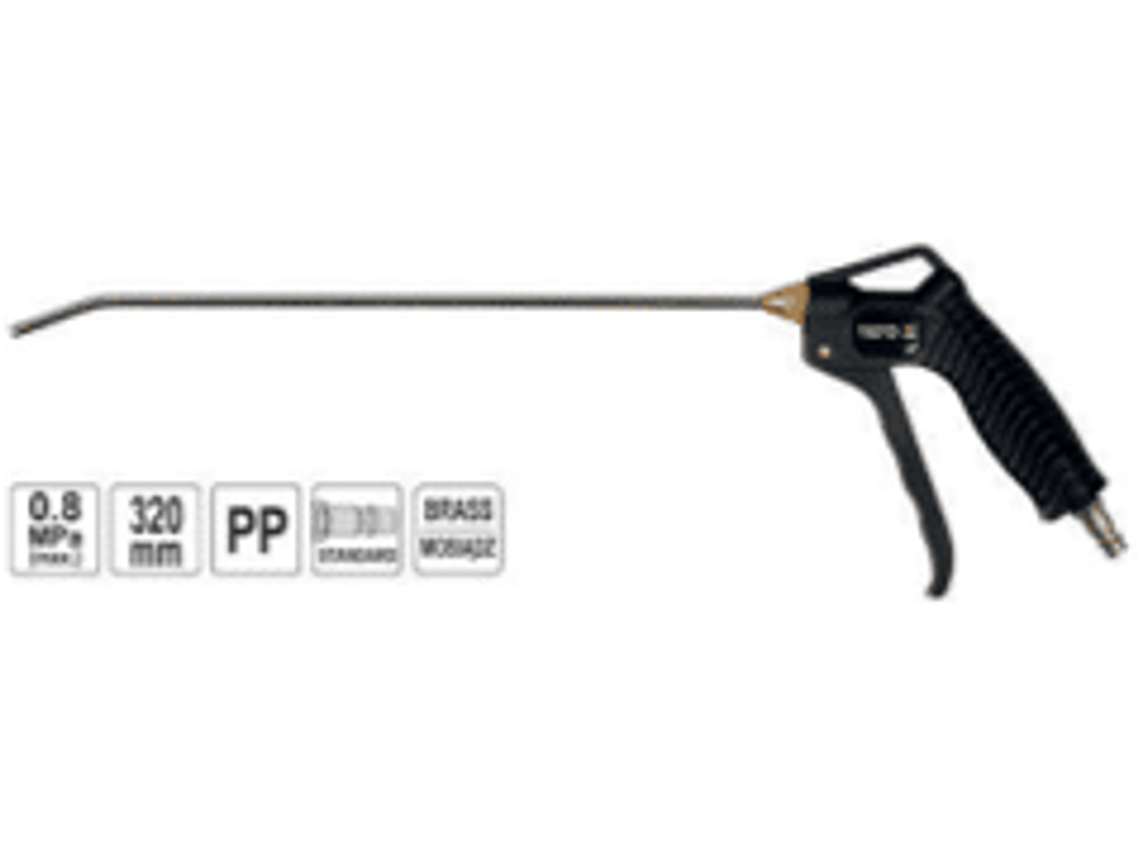 Pistola de sopletear con extensión de 320mm