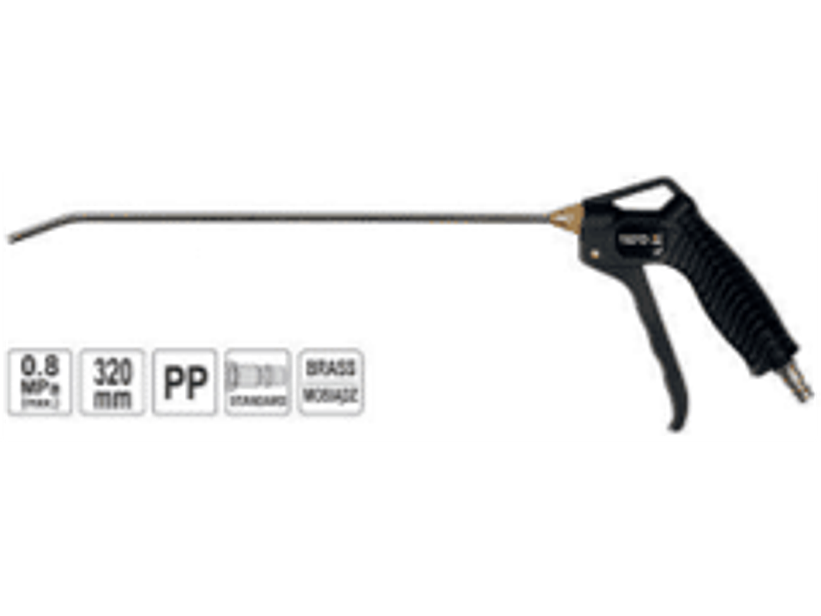 Pistola de sopletear con extensión de 320mm