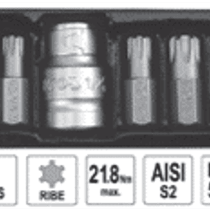 Juego de puntas RIBE de 8 piezas