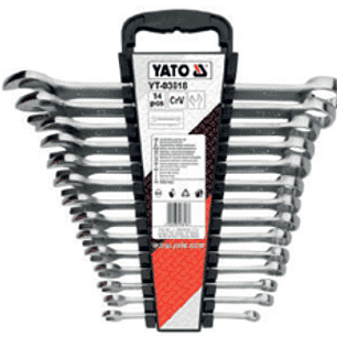 Jgo. Llaves punta/corona,8 a 24mm, 14pzas.