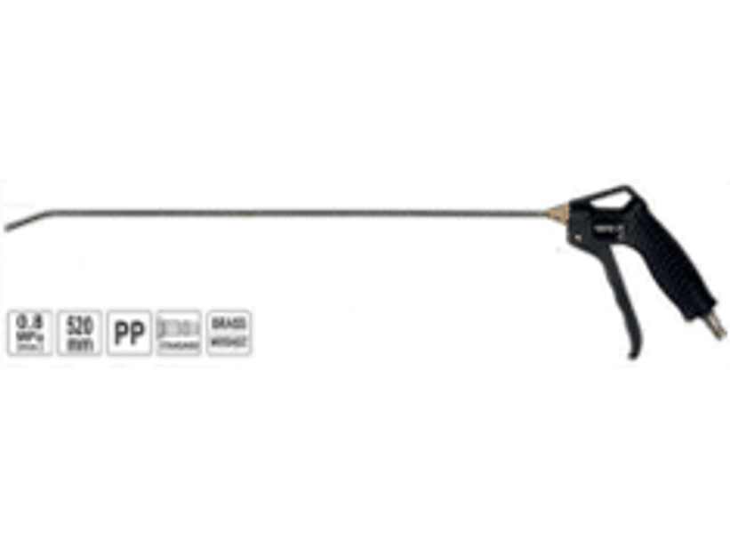 Pistola de sopletear con extensión de 520mm