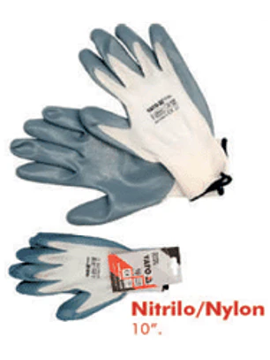 Guantes de nitrilo / nylon talla 10