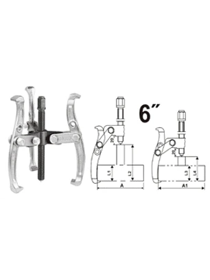 Extractor de rodamientos de 3 brazos de 6
