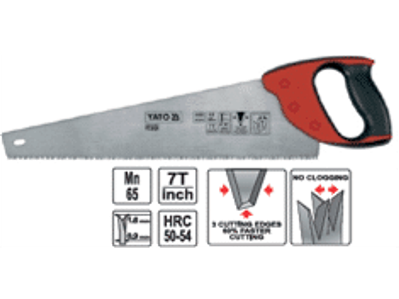 Serrucho de 400 mm. para cortar madera y materiales a base de madera