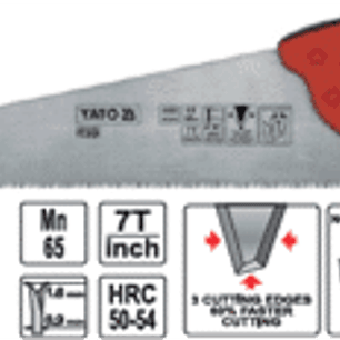 Serrucho de 400 mm. para cortar madera y materiales a base de madera