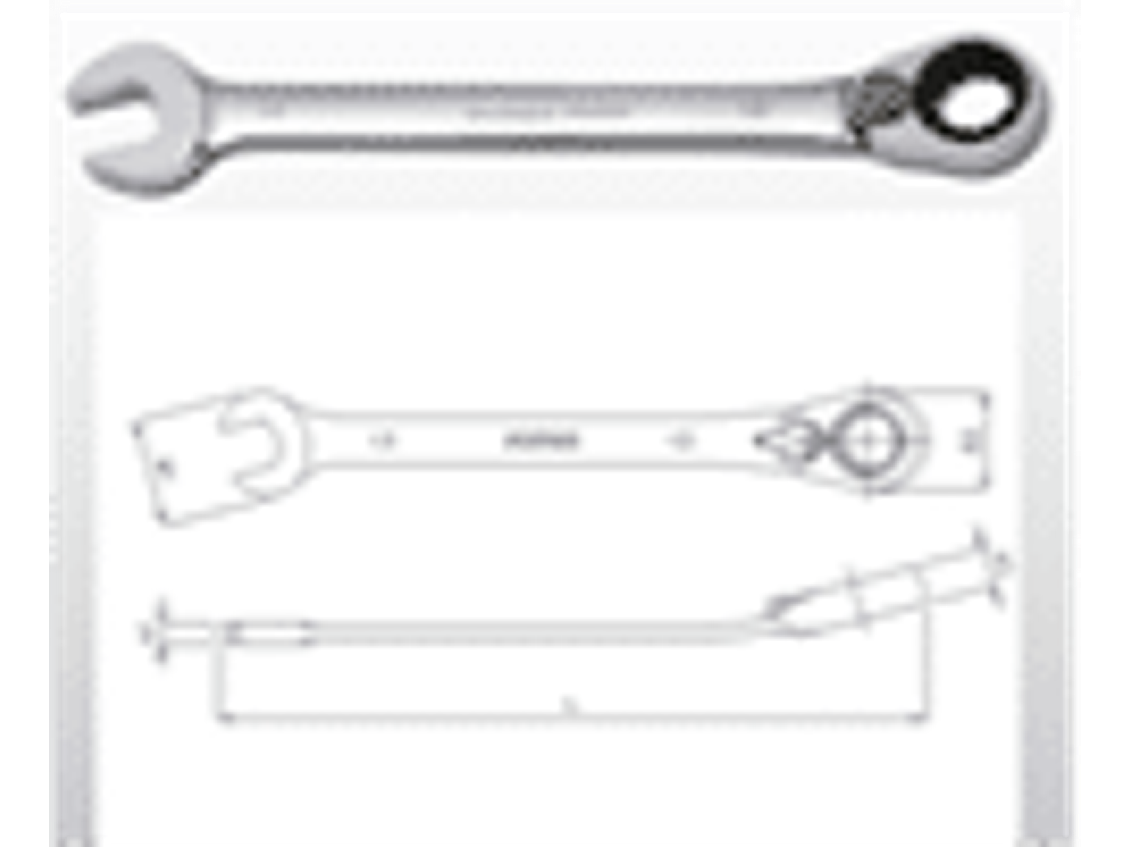 Llave combinada pta/corona tipo chicharra 13mm