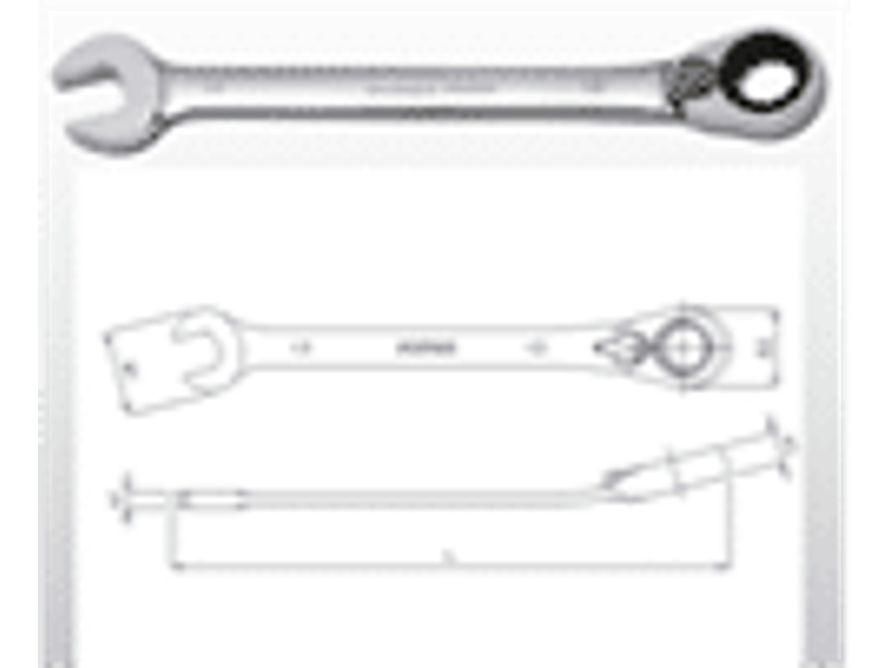 Llave combinada pta/corona tipo chicharra 13mm