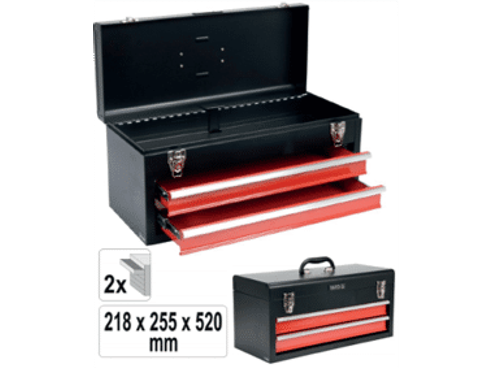 CAJA HERRAMIENTAS TIPO GABINETE PORTABLE 520 X 218 X 255 MM