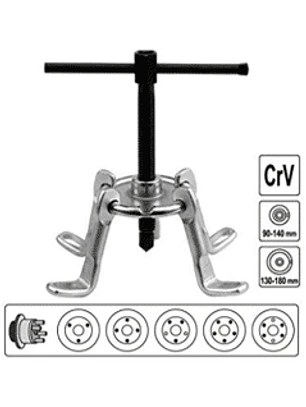 Extractor de discos y tambores de rueda