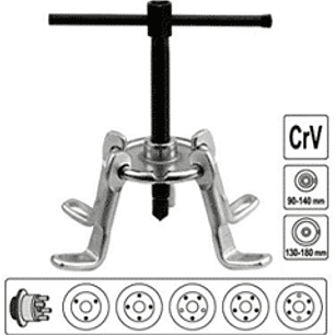 Extractor de discos y tambores de rueda