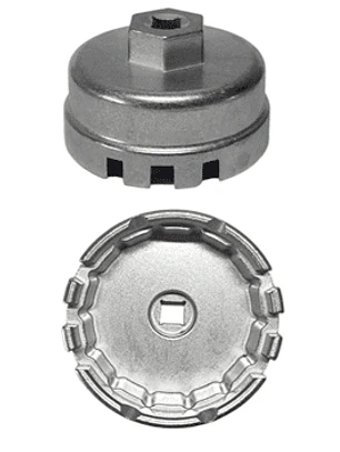 Llave de filtro tipo copa para Toyota. Medida 14 caras, Diametro 64,5mm.