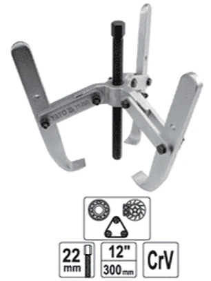 Extractor de rodamientos de 3 brazos de 12
