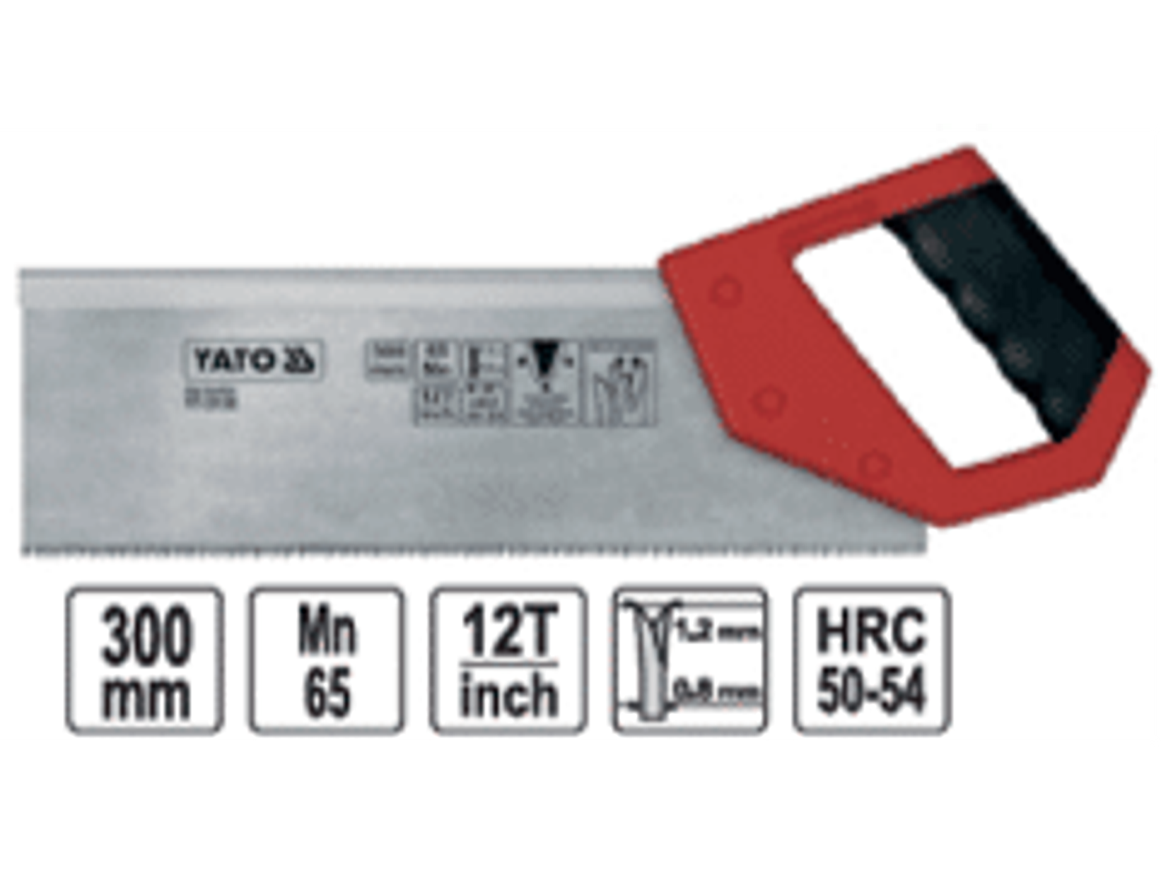 Serrucho Costilla 300 mm.para cortar madera y materiales a base de madera