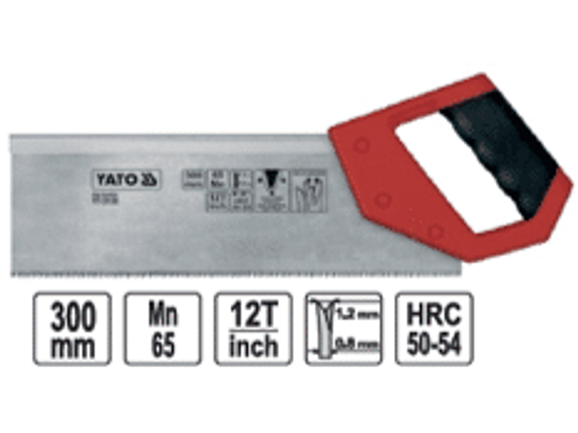 Serrucho Costilla 300 mm.para cortar madera y materiales a base de madera