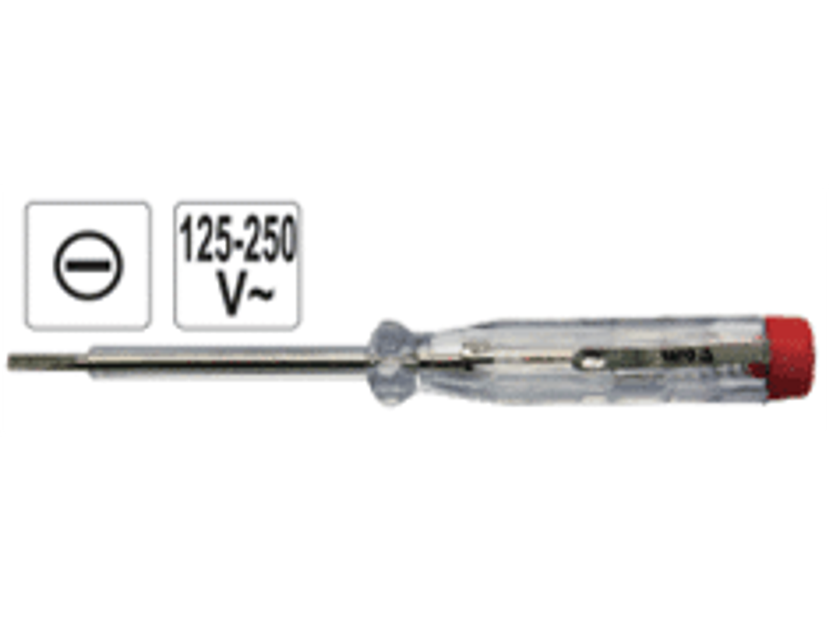 Probador de corriente rango 100 - 250 V 140 mmL