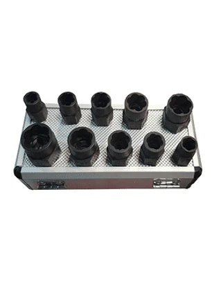 Kit de dados impacto para tuercas o pernos con la cabeza rodada