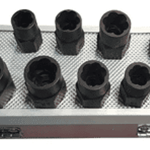 Kit de dados impacto para tuercas o pernos con la cabeza rodada