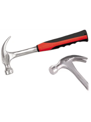 Martillo carpintero mango macizo 450 grs