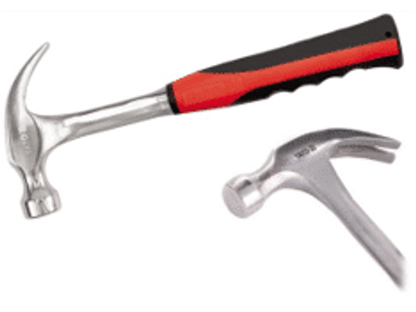 Martillo carpintero mango macizo 450 grs