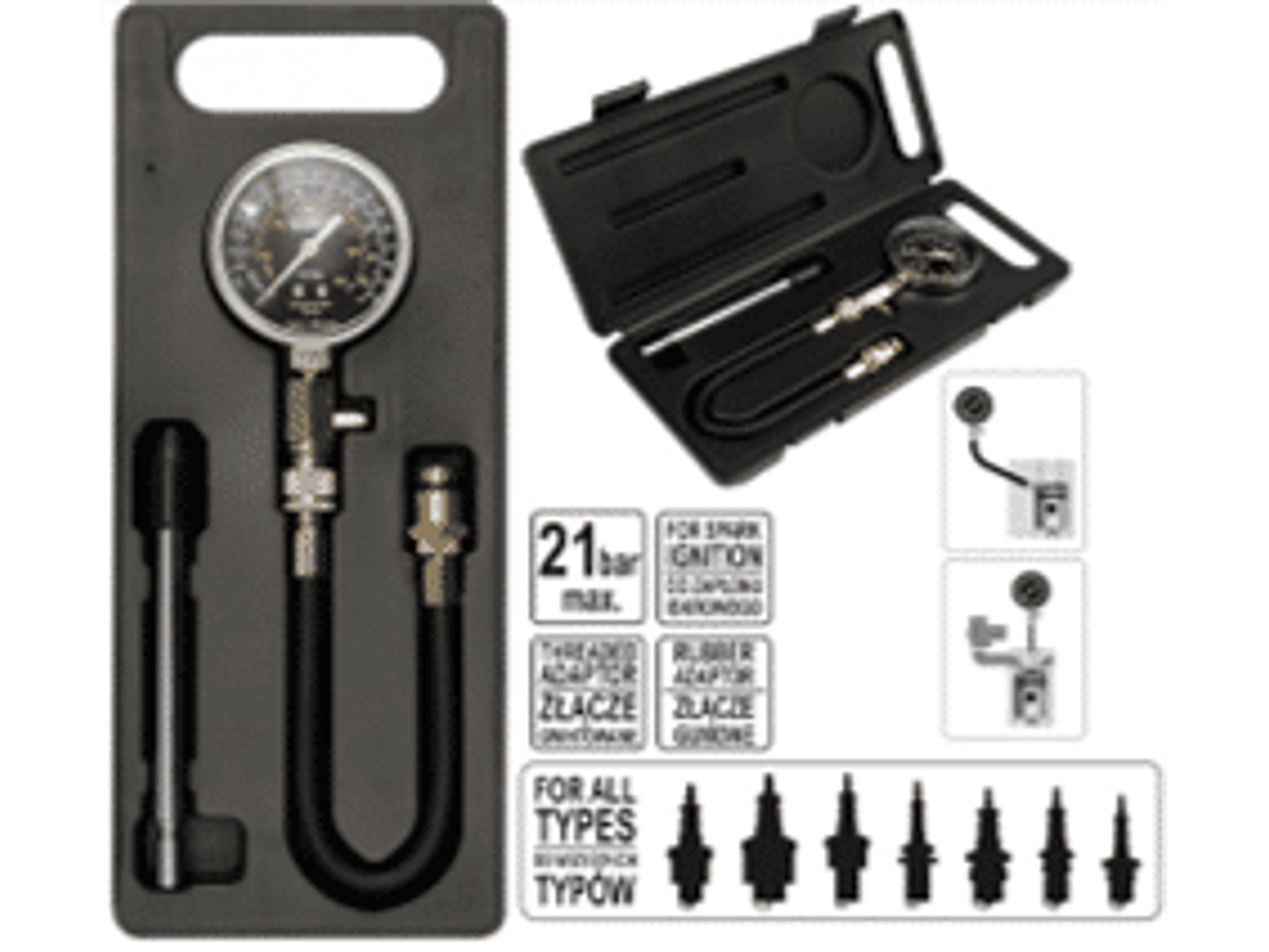 Compresímetro para motor a gasolina