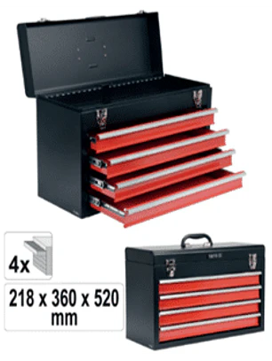 CAJA HERRAMIENTAS TIPO GABINETE PORTABLE 520 X 230 X 360 MM.