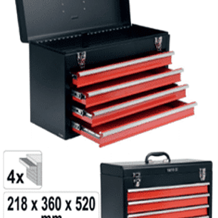 CAJA HERRAMIENTAS TIPO GABINETE PORTABLE 520 X 230 X 360 MM.