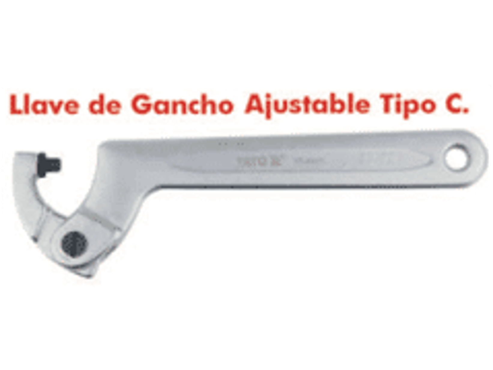 Llave de gancho ajustable tipo 