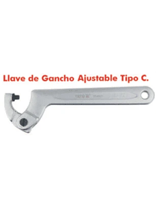 Llave de Gancho Ajustable Tipo C 22-50 mm