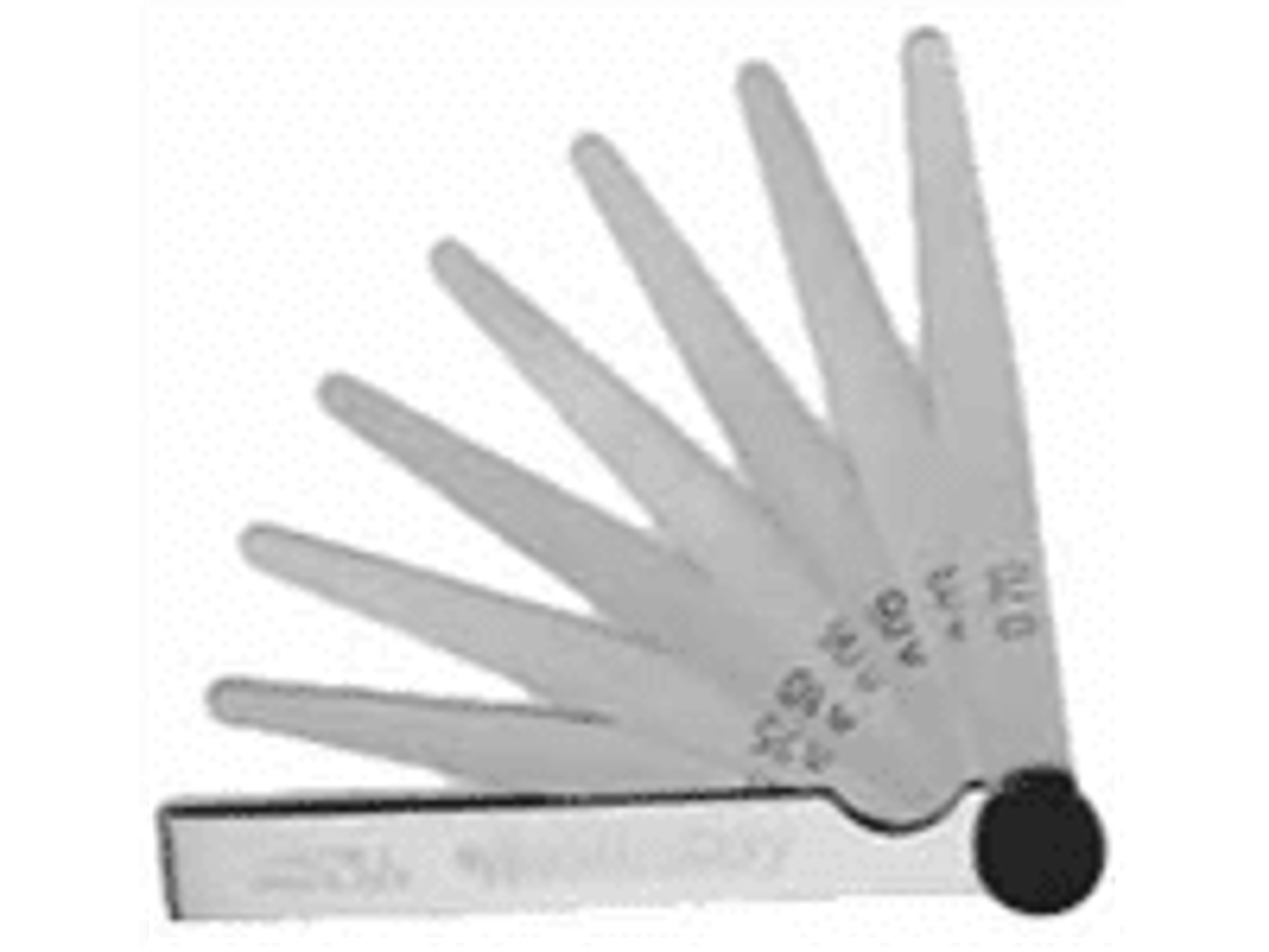 FEELER MILIMETRICO 13 HOJAS: 0,05 - 0,10 - 0,15 - 0,20 - 0,25 - 0,30 - 0,40 - 0,50 - 0,60 - 0,70 - 0,80 - 0,90 - 1,00 mm