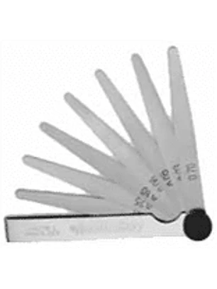 FEELER MILIMETRICO 13 HOJAS: 0,05 - 0,10 - 0,15 - 0,20 - 0,25 - 0,30 - 0,40 - 0,50 - 0,60 - 0,70 - 0,80 - 0,90 - 1,00 mm