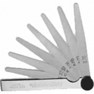 FEELER MILIMETRICO 13 HOJAS: 0,05 - 0,10 - 0,15 - 0,20 - 0,25 - 0,30 - 0,40 - 0,50 - 0,60 - 0,70 - 0,80 - 0,90 - 1,00 mm