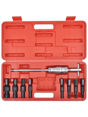 Set para extraer rodamientos o bujes interiores con martillo deslizante de 1,4 kg