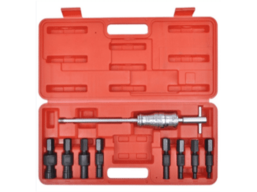 Set para extraer rodamientos o bujes interiores con martillo deslizante de 1,4 kg