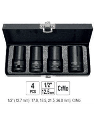 Set de extractores de tuercas dañadas 1/2