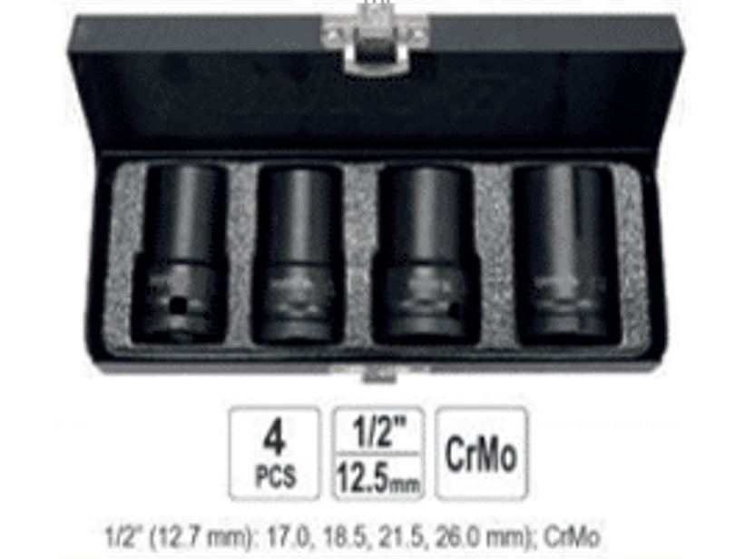 Set de extractores de tuercas dañadas 1/2