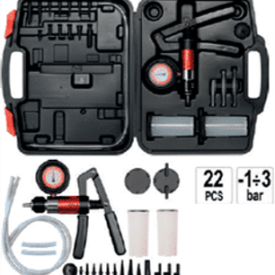 Kit con 22 piezas bomba de vacío con purgador de frenos