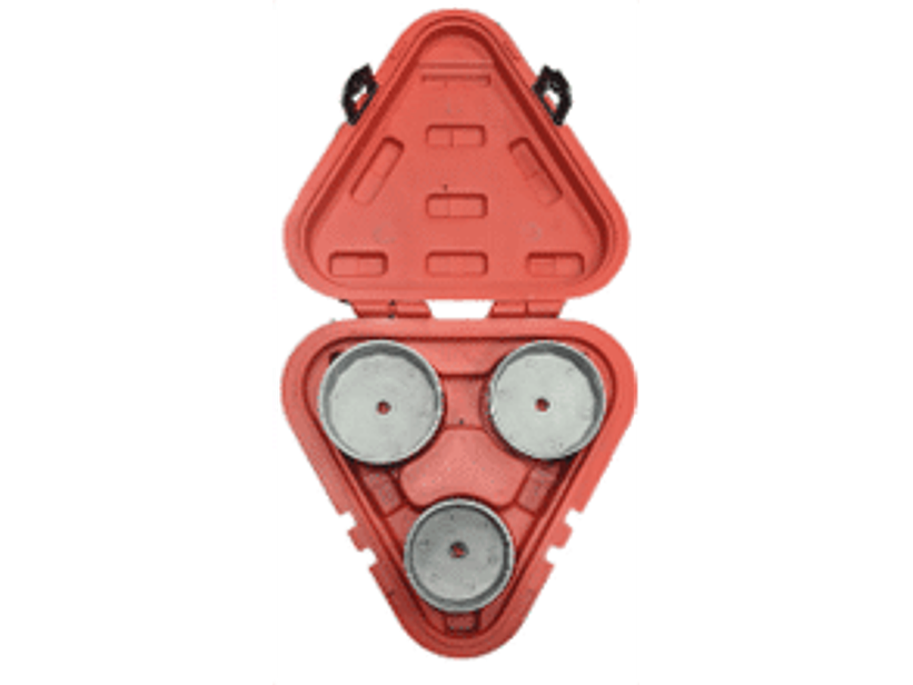 KIT DE 3 COPAS PARA FILTRO DE ACEITE TOYOTA MEDIDAS 64, 73, 74MM, 14 CARAS