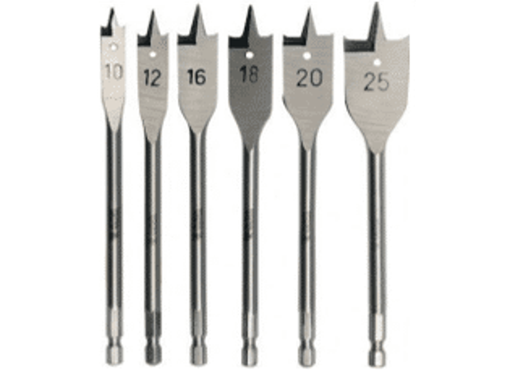 SET DE 6 BROCAS PLANAS PARA MADERA