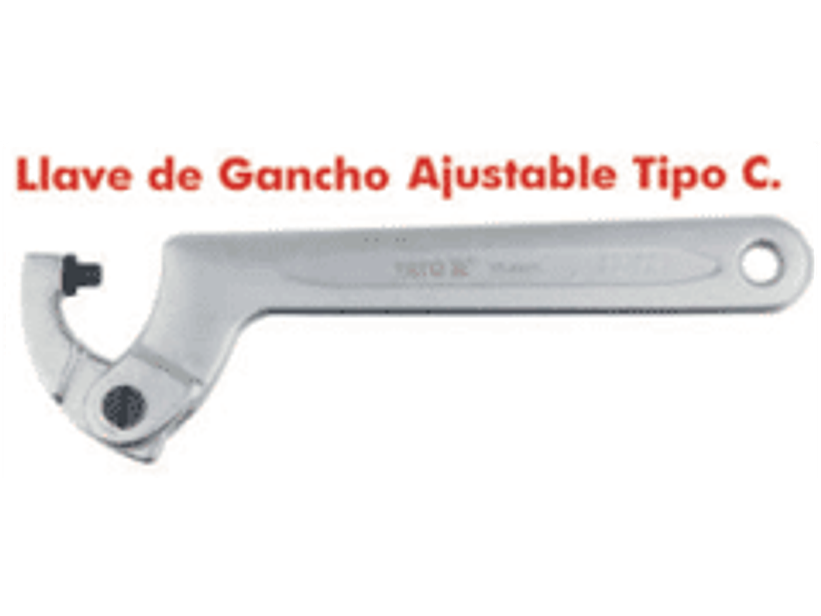 Llave de gancho ajustable tipo 