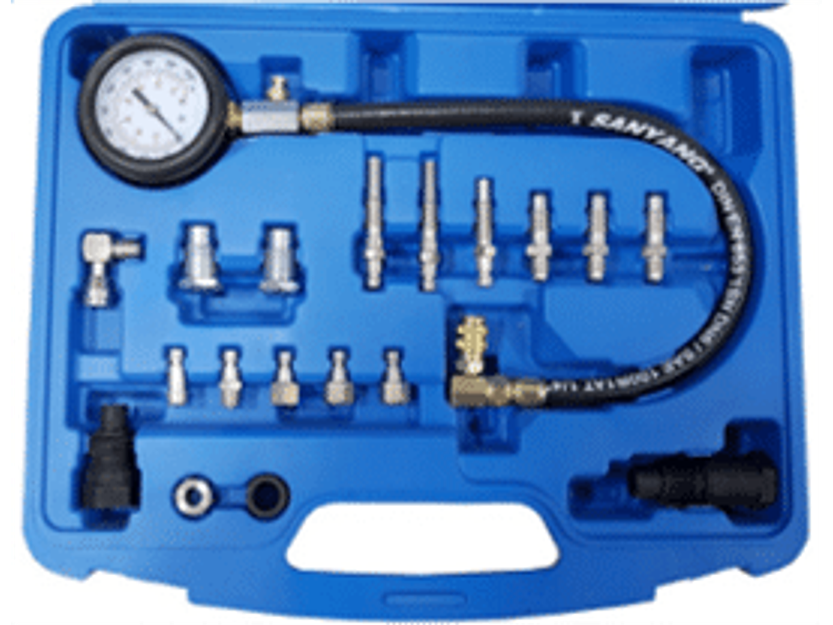 Compresímetro para vehículos diesel de 18 piezas