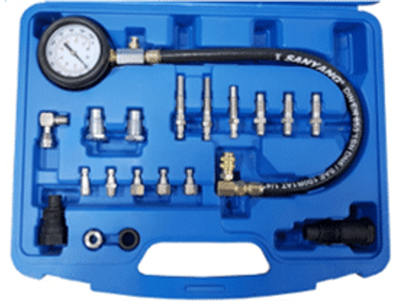 Compresímetro para vehículos diesel de 18 piezas