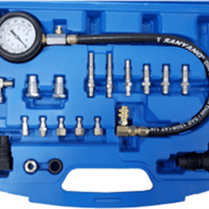 Compresímetro para vehículos diesel de 18 piezas