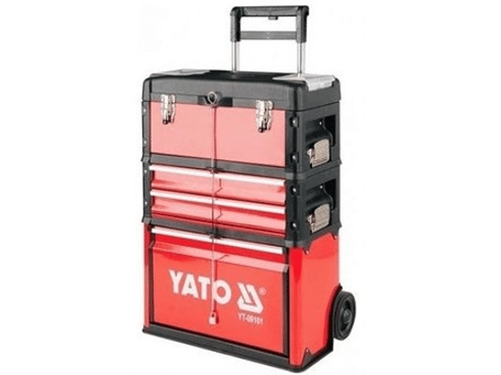 Carro para herramientas, desplegable en 3 secciones