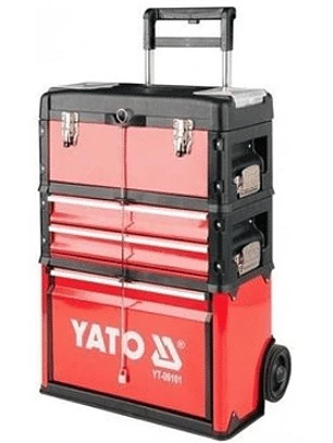 Carro para herramientas, desplegable en 3 secciones