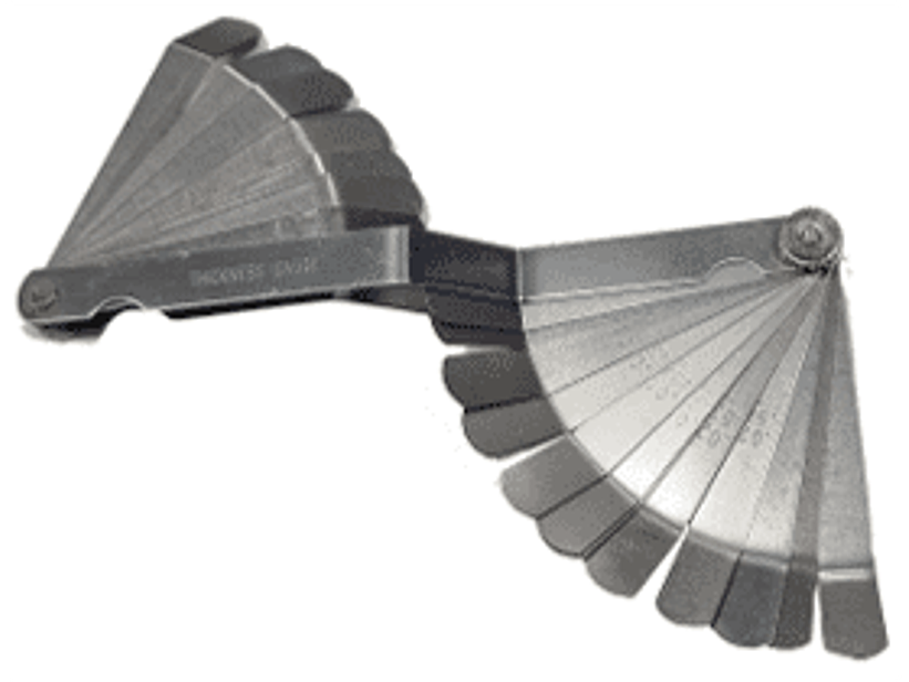 FEELER CURVO 25 HOJAS (L:100MM) 0,005 A 0,030 (0,127 A ,0762MM)