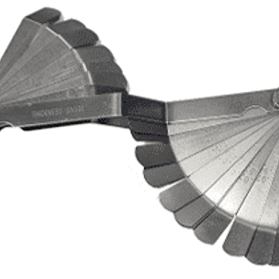 FEELER CURVO 25 HOJAS (L:100MM) 0,005 A 0,030 (0,127 A ,0762MM)