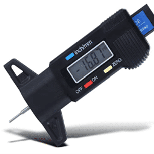 Profundímetro digital en escalas métrica y pulgadas