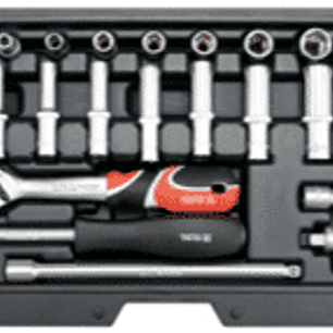 Juego de dados cortos y largos de 1/4